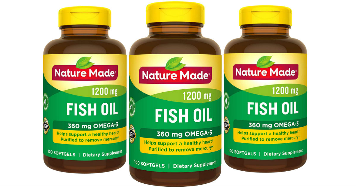 Nature Made Fish Oil 1200 mg Softgels 100-ct ONLY $3.82 Shipped