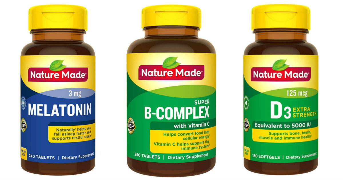Save up to 62% on Nature Made Vitamins & Supplements