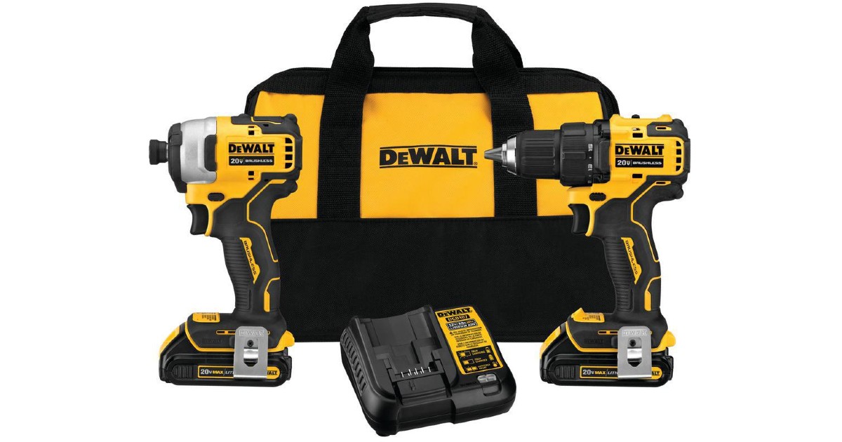 DeWalt Cordless Drill/Impact Combo Kit ONLY $159 (Reg $229)