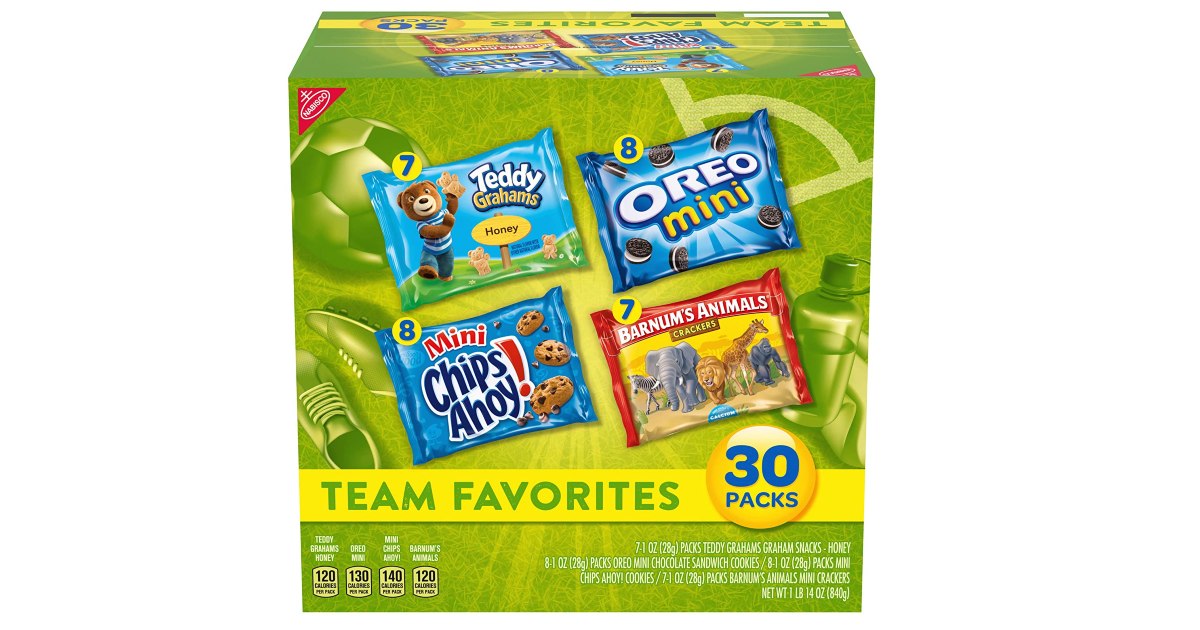 Nabisco Team Favorites Variety 30-Pack ONLY $6.00 Shipped