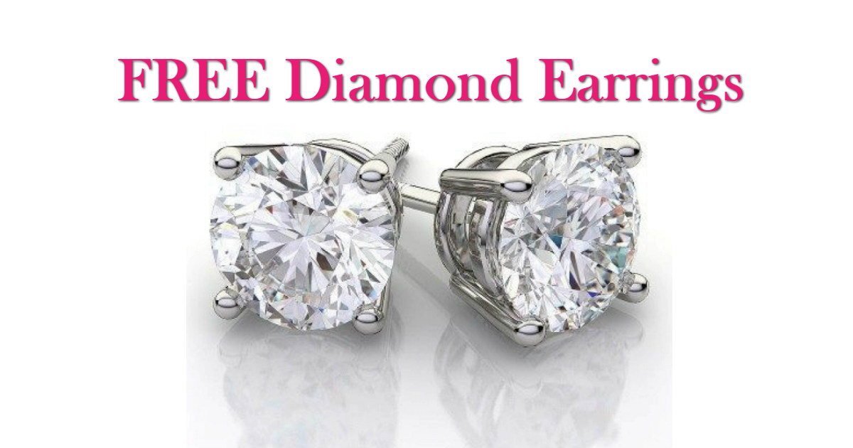 Free 2 Carat Diamond Earrings ($89 value) Mother's Day Gift - Free ...