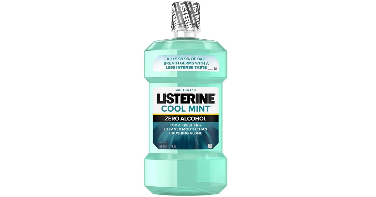 Listerine Zero Clean Mint Mouthwash 50.7-oz ONLY $6.26 (Reg $15)