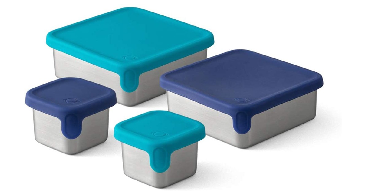 Stainless Steel Square Food Containers 4-Pack $14.83 (Reg. $35)