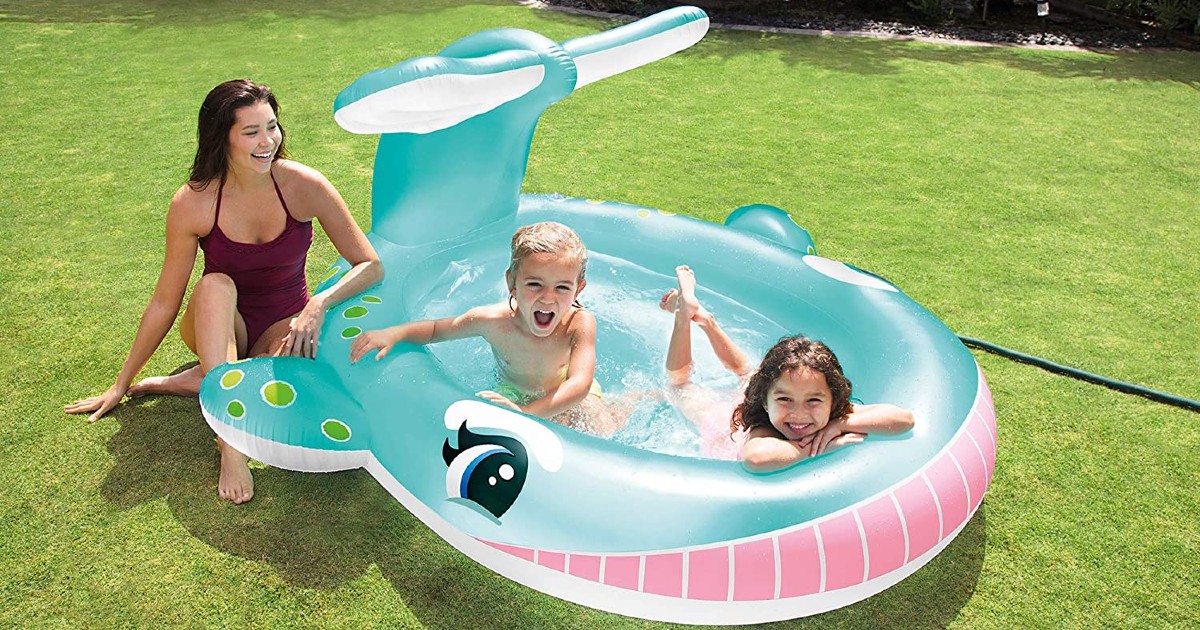 intex slide n spray pool