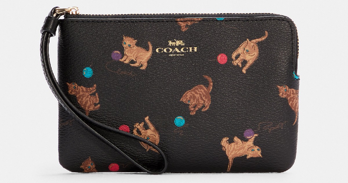 Coach Cat Print Wristlet ONLY $ (Reg. $78) - Daily Deals & Coupons