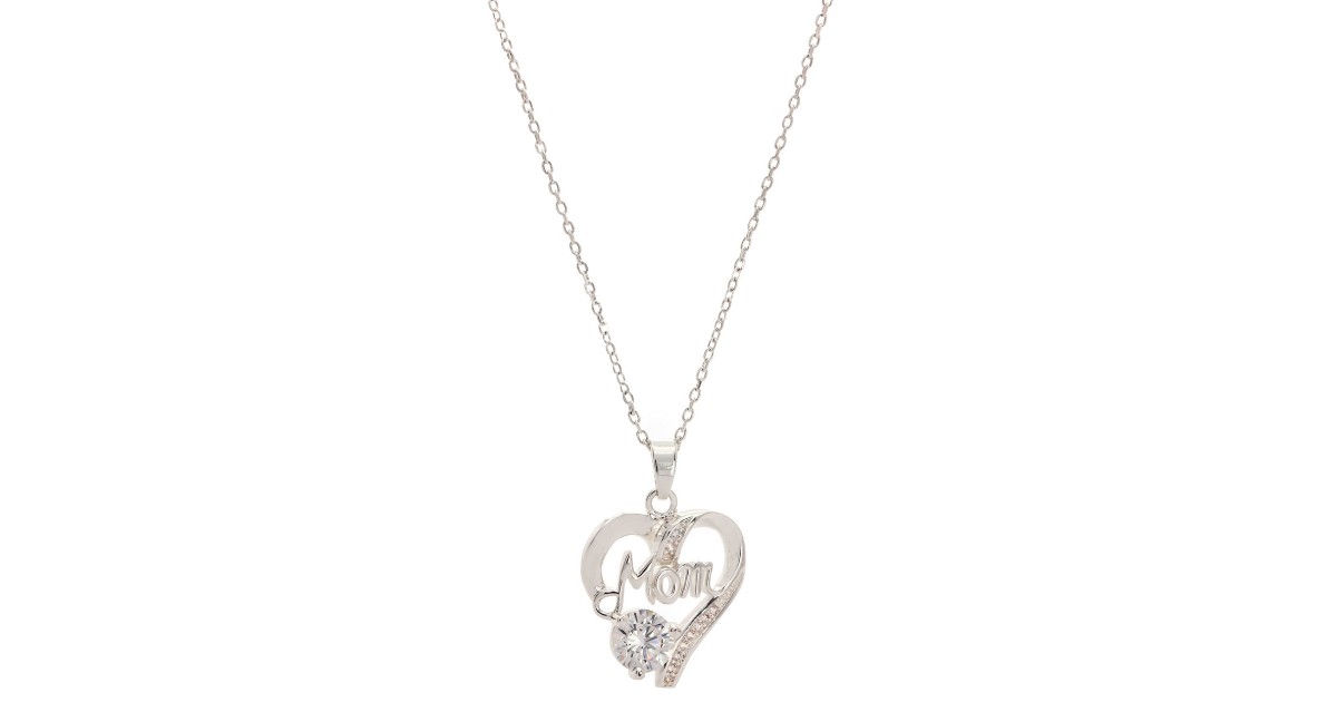 Sparkle Allure Mom Heart Pendant Necklace ONLY $11.99 (Reg $60) - Daily ...