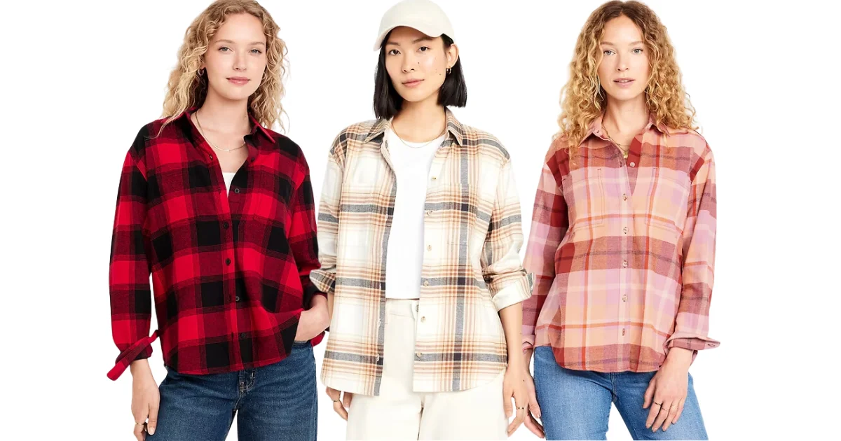 Women’s Flannel Shirts  at Old Navy