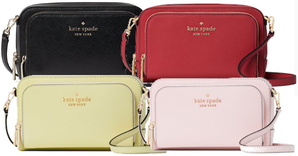 Kate Spade Staci Dual Zip Around Crossbody Bag.
