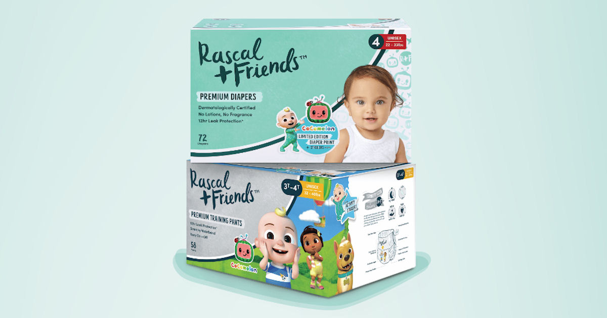 Free Rascal + Friends CoComelon Diaper or Training Pants Sample