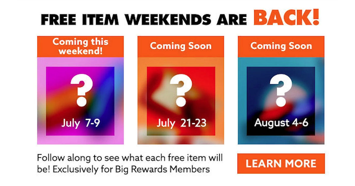 Big Lots Free Item Weekends are Back Free Product Samples