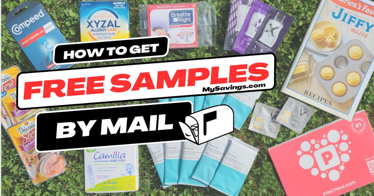 Free sample pack deliveries by mail