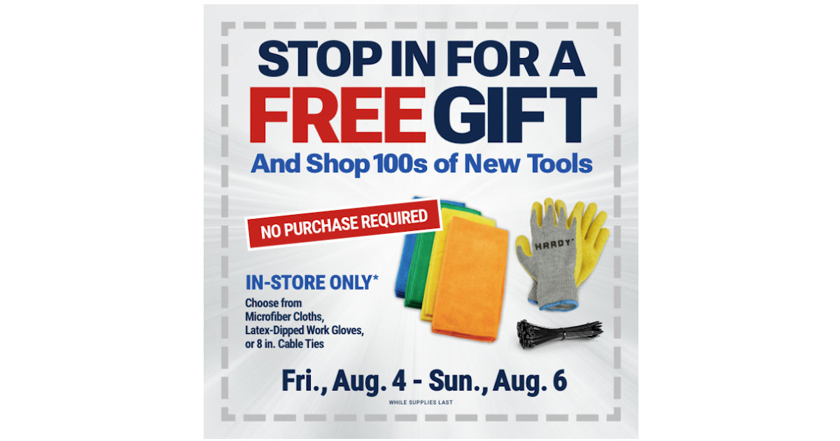 Free Gift at Harbor Freight Free Product Samples