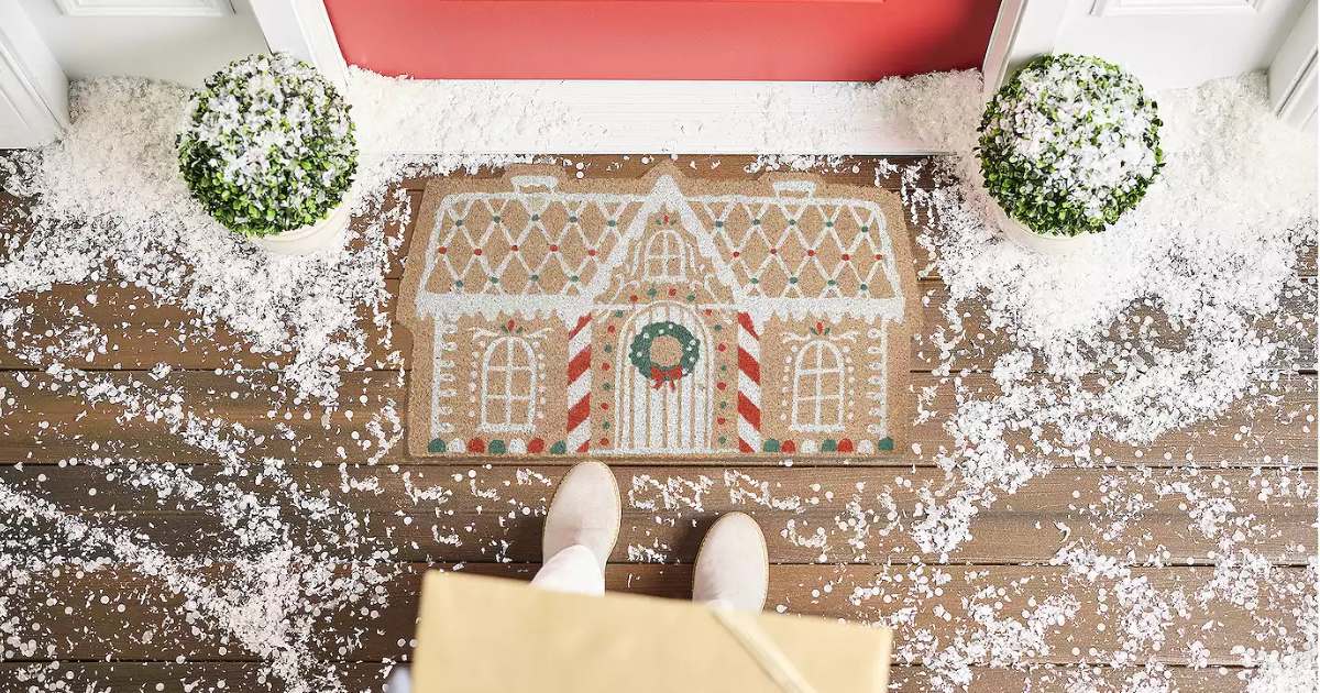 kohl's coupon holdiay door mat