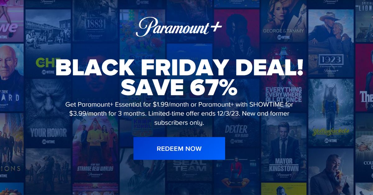 Paramount+ ONLY 1.98 Offer & Showtime 67 Off Deal Daily Deals & Coupons