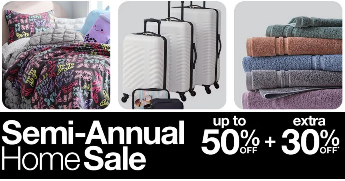 JCPenney: Semi-Annual Home Sale - Up to 50% Off + EXTRA 30% Off w ...