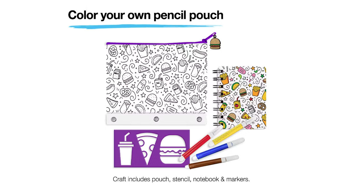 JCPenney Pencil Pouch Craft