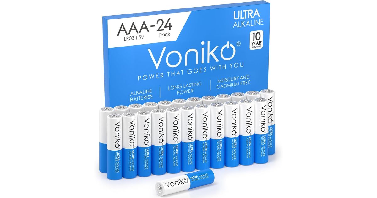 Voniko AAA Batteries at Amazon