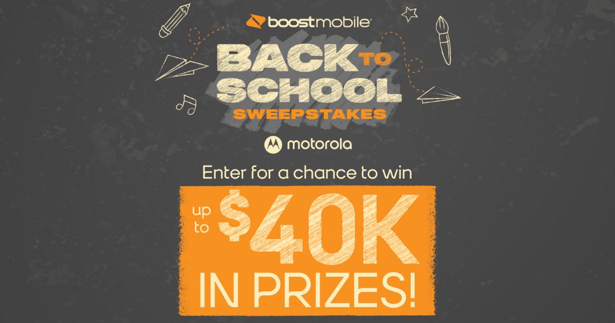 Boost Mobile Back to School Sweepstakes