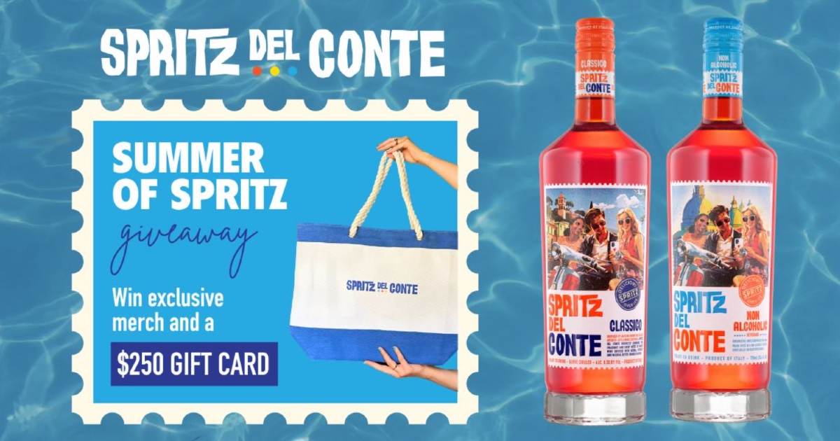 Win a $250 Visa Giftcard and a Spritz Del Conte Tote