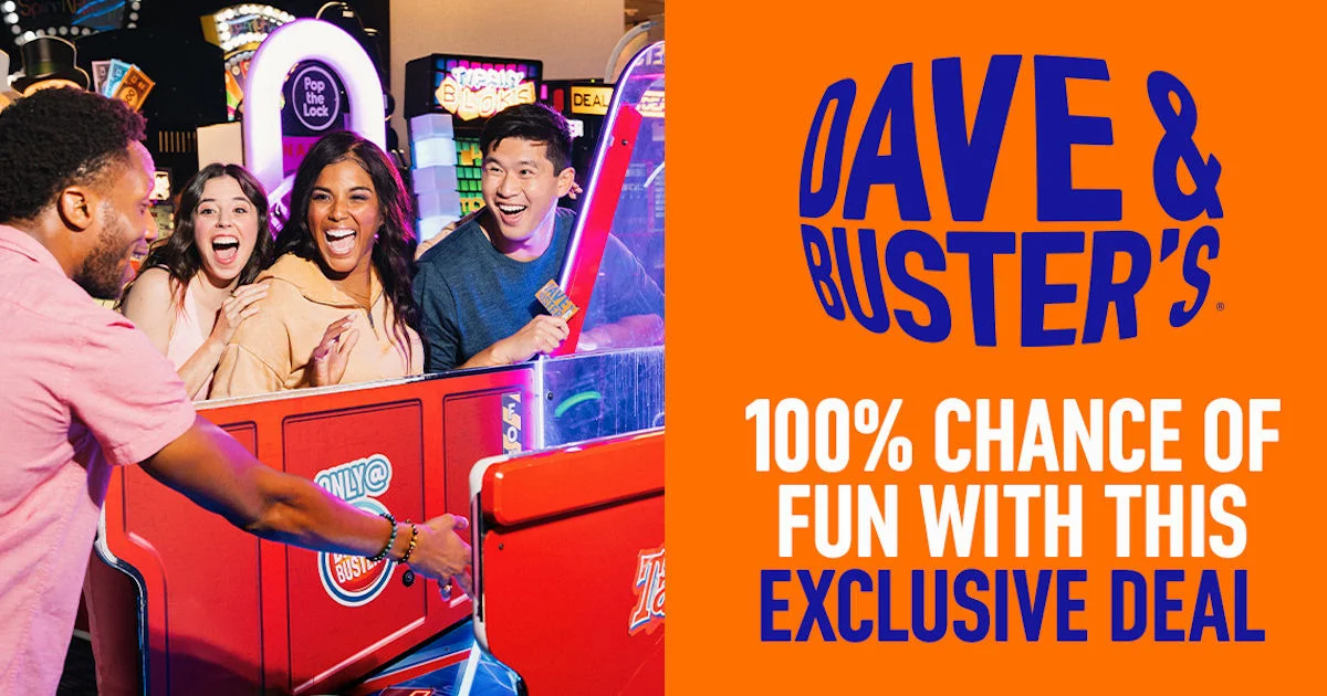 Dave & Buster's Free Items