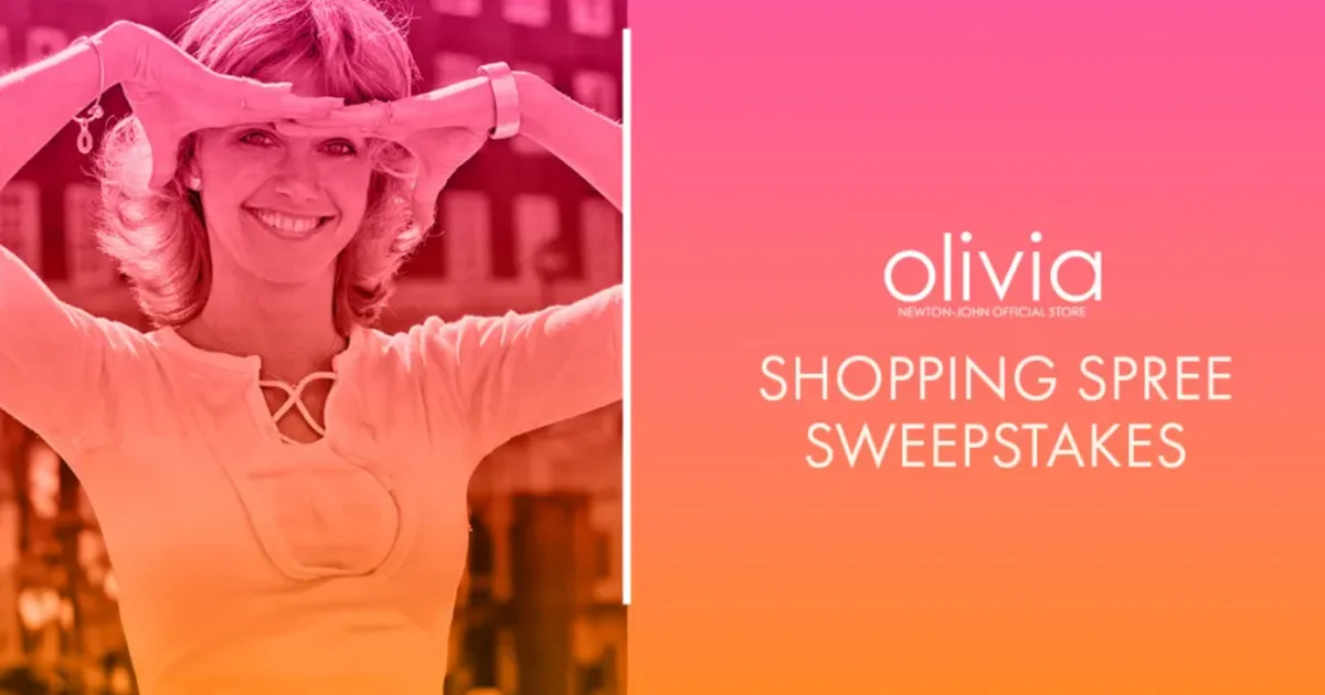 Olivia Newton-John Shopping Spree Sweepstakes