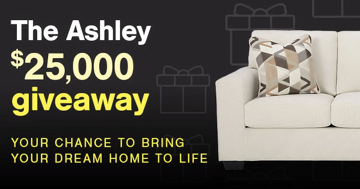 Ashley $25,000 Furniture Giveaway