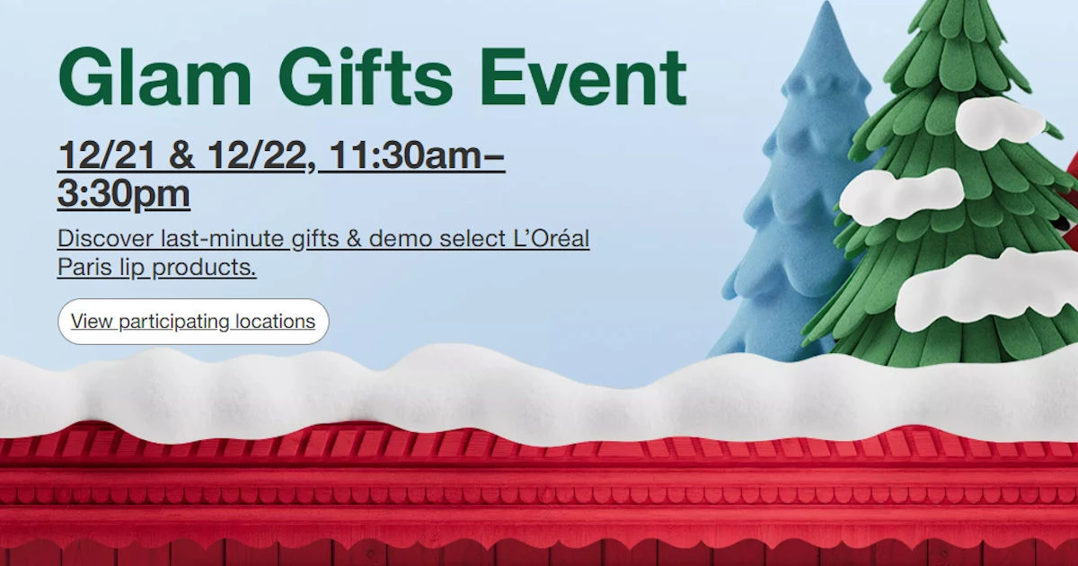 Target Glam Gifts Event