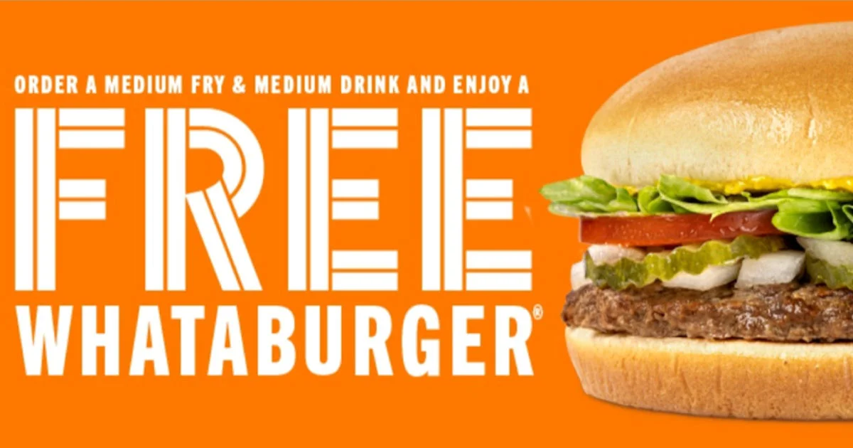 Whataburger Free Burger