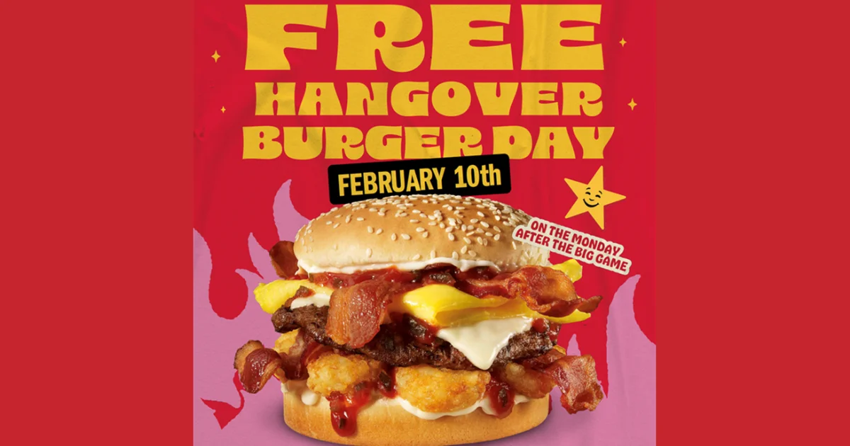 Hangover Burger at Carl’s Jr