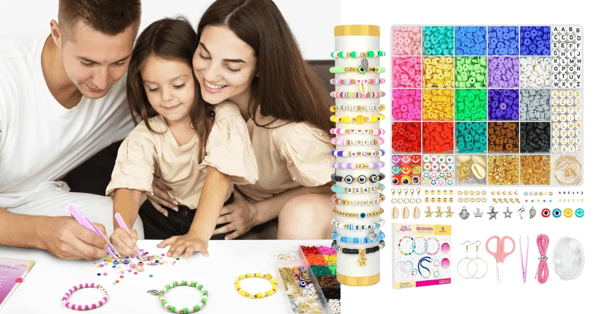 Clay Beads Bracelet Making Kit on Amazon