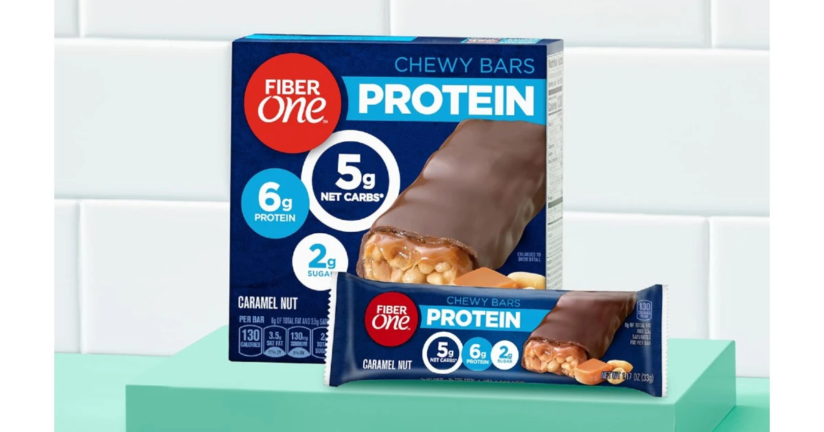 Fiber One Chewy Protein Bars at Amazon