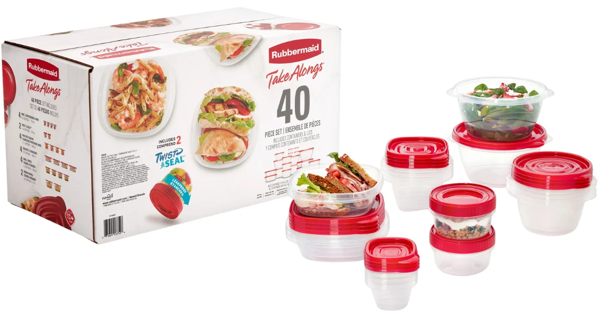 Rubbermaid TakeAlongs 40-Piece Set at Walmart