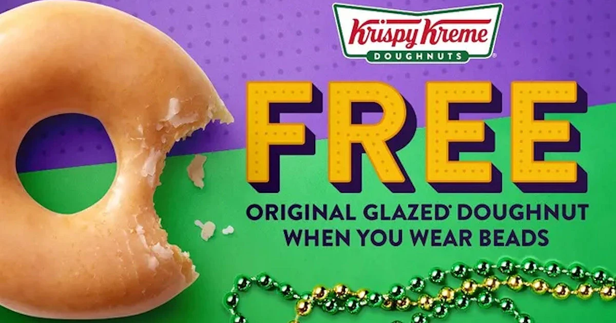 Krispy Kreme Mardi Gras