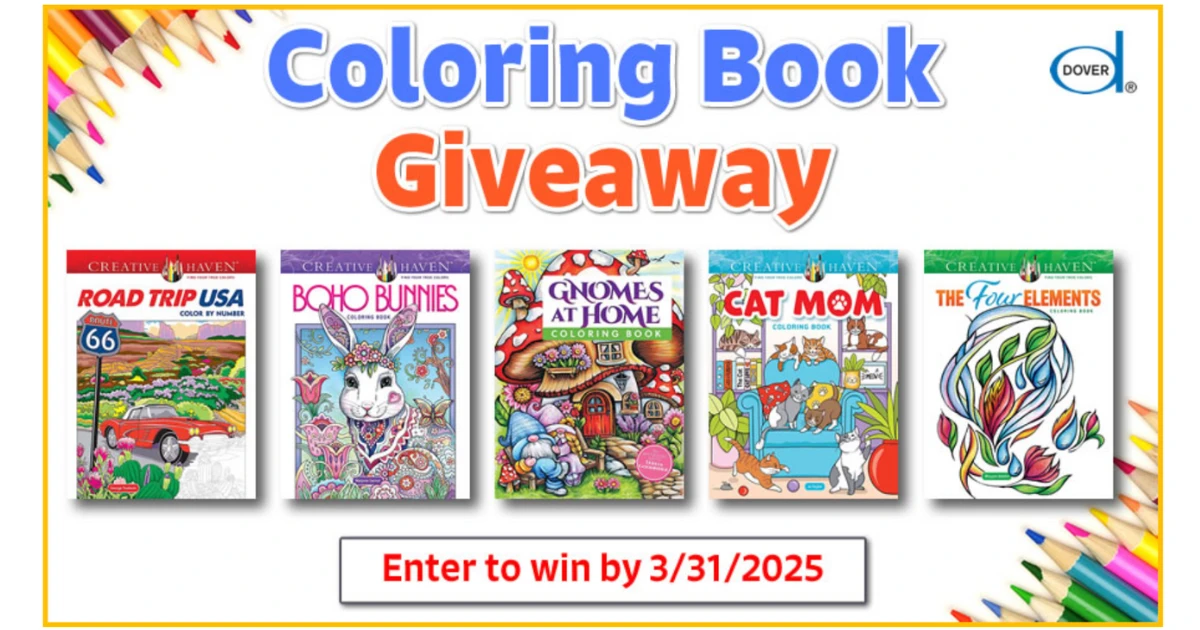 Dover Coloring Book Giveaway