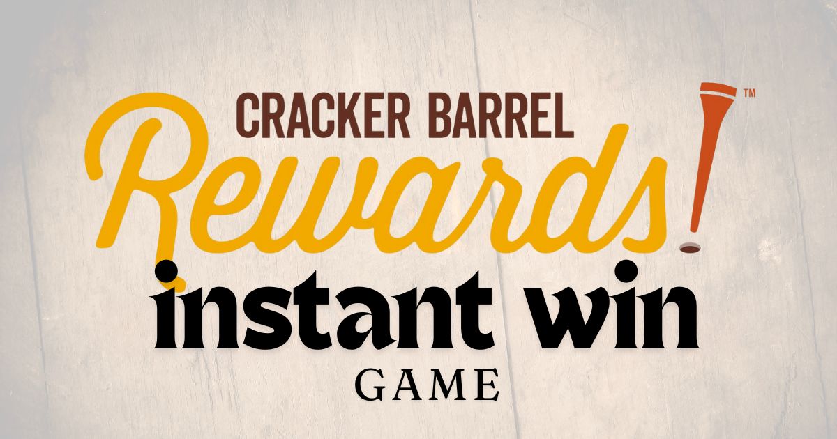 Cracker Barrel Rewards Bonus Instant Win Game