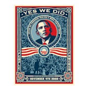 Obama Yes We Did Sticker